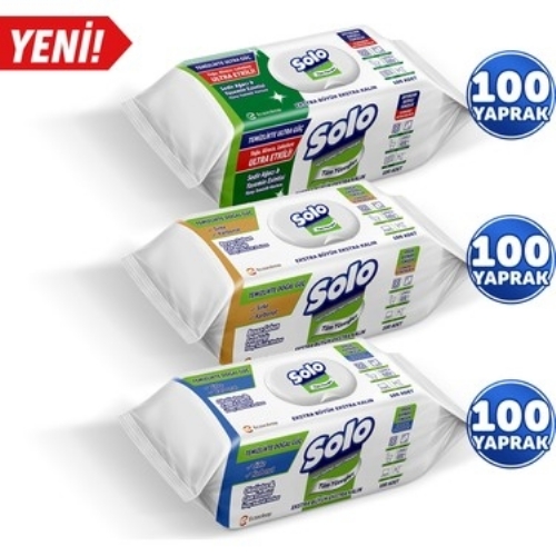 Solo Yüzey Havlu 100`lü